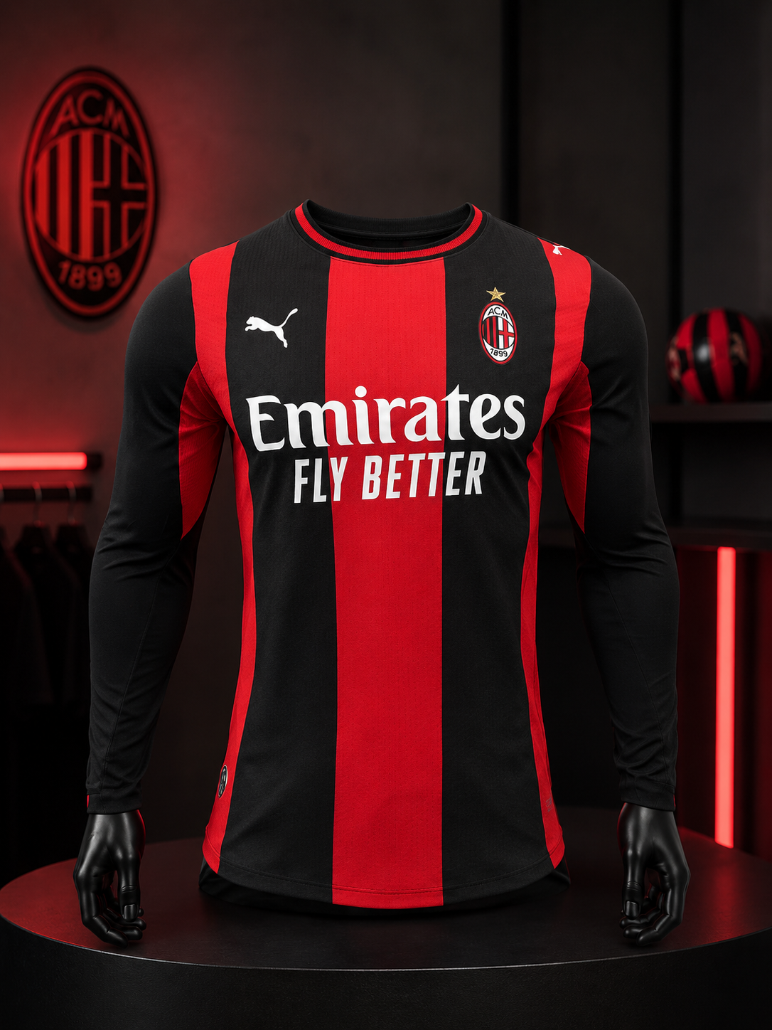 26-27 AC Milan domicile avec manches longues