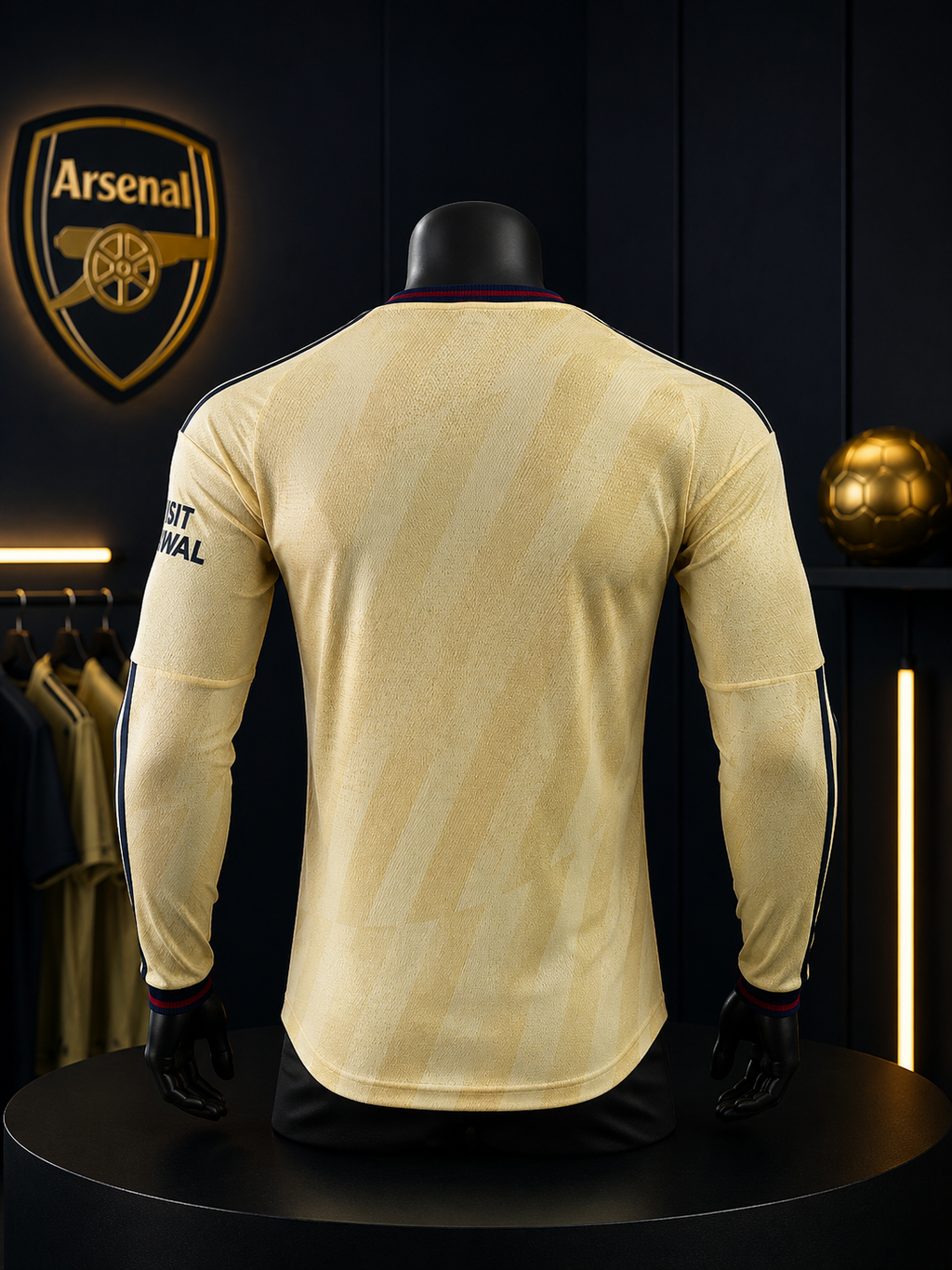 Arsenal 2026-27deuxième maillot extérieur manches longues.